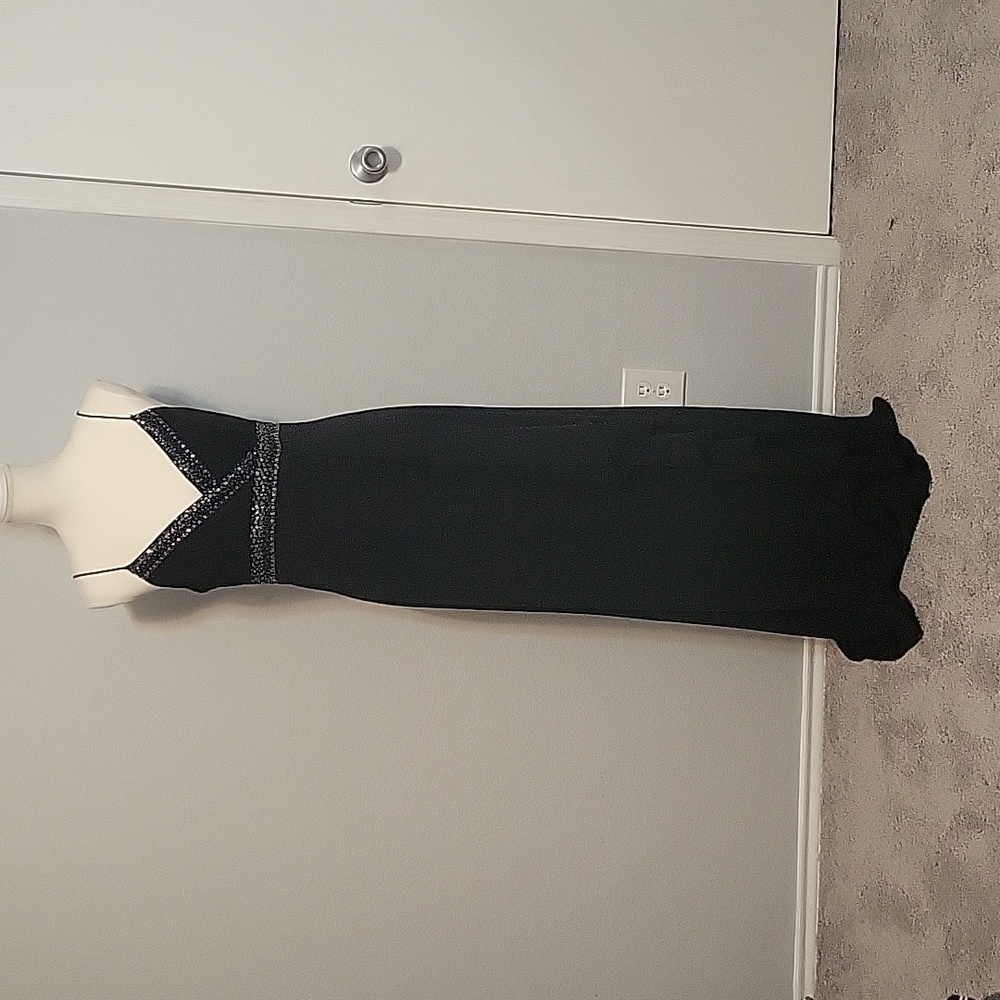 Delaru Women's Black Evening Gown - Size 13/14